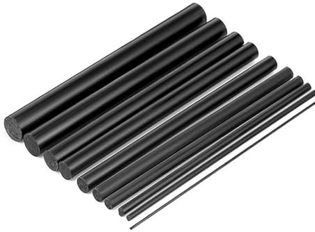 Schwarze Fiberglasstäbe, 1–10 Stück, 0,8–8 Mm Durchmesser X 500 Mm – Hochfeste, Leichte Isolierstangen For Drachen, RC-Modelle, Heimwerkerarbeiten(0.8x500mmx10pcs)