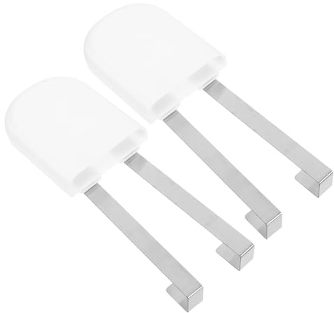 PAMINGONO 2pcs Hanging Toilet Tank Cleaning Holder Hook for Hotel Residential Workplace Bathroom Use