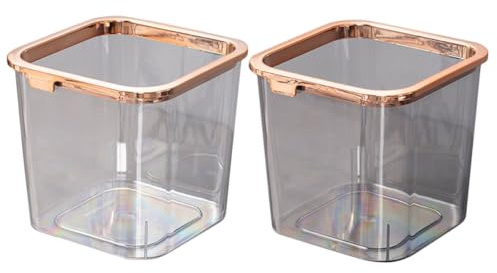 DEARMAMY Poubelle de Placard en Pet 2pcs Design Robuste et Capacité de Charge Élevée, Cuisine et Autres Pièces, Style Simple et Élégant