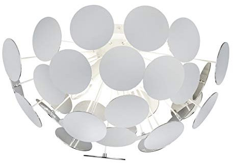 Trio Leuchten Deckenleuchte Discalgo 609900331, Metall/Kunststoff Weiß/Silberfarbig, exkl. 3x E14