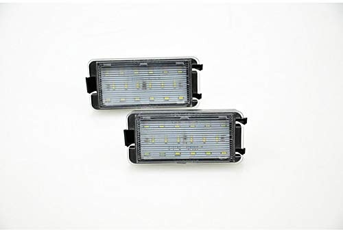 AUTOSTYLE Juego de luces de matrícula LED a medida compatible con varios modelos Seat, Negro