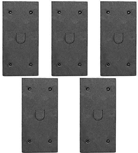 JJDD - Tappetino di ricambio per levigatrici autoadesive, in schiuma, 5 pezzi, colore: nero