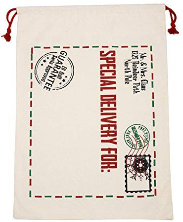 LLAAIT 2019 Große Leinentasche Frohe Weihnachten Santa Sacks Weihnachtsstrumpf Rentiergeschenk Süßigkeiten Aufbewahrungstasche Weihnachtsdekor Schrank Veranstalter, A, USA