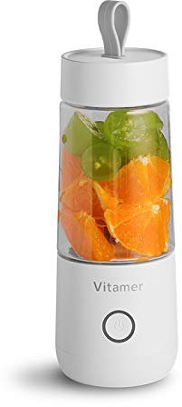 Akin Vitamer Dreamer - Spremiagrumi portatile, frullatore personale senza fili per frullati e frullati, ricaricabile tramite USB, mini spremiagrumi per succhi di frutta, per casa, viaggi, ufficio