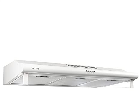 BELDEKO - Hotte Casquette/Visière 90 cm - BLANCHE - débit d'air 420 m3/h