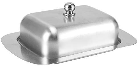 Beurrier en Acier Inoxydable, boîte à Beurre Longue durée de Vie, Double Isolation, Apparence de ponçage Magnifique, Gardien de Beurre pour la Cuisine pour Le Chef