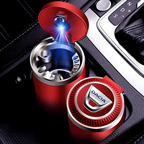 Auto Aschenbecher Mit Led-Leuchten, FüR Dacia Lodgy 2 Mcv Sandero Duster Logan Sandero