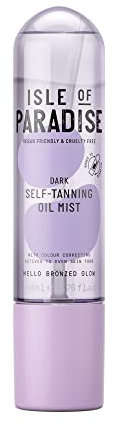 Isle of Paradise Self Tanning Oil Mist, Dark (200 ml) Hydrating Self Tanning Oil Mist, Natural Ingredients & Vegan