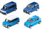 TomyTEC 323686 Car-Collection, 4X Honda/Suzuki, blau Spur N 1:150