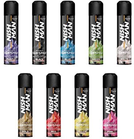 NISHMAN Temporary Hair Colour Spray for Kids – Red 150ml - Wash-Out Hair Dye for Boys & Girls – Children Fun Hairspray for Parties and Cosplay - Fancy Dress-up & Make-over