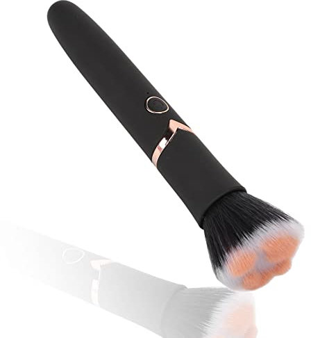 Sonew Elektrischer Make up Pinsel, Vibrations Massagebürste mit 10 Geschwindigkeiten der Vibrationsfrequenz für Foundation und Concealer oder Rouge