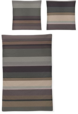 Irisette Mako-Satin Bettwäsche Set Sky 8424 Multi 135 x 200 cm + 1 x Kissenbezug 80 x 80 cm