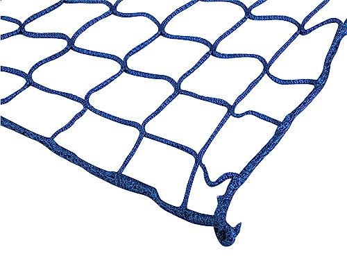 Seitenschutznetz 2x10m – 2x5m DIN Dachdeckerfangnetz Heunetz Anhängernetz Gerüst Größe/Farbe 10 x 2 m, Farbe: Blau