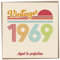 Geburtstagskarte zum 54. Geburtstag – Vintage 1969 Aged to Perfection, lustige Grußkarte für Männer und Frauen, Geburtstagskarten für Frauen, Geburtstagskarten für Männer, Schwester Geburtstagskarte,