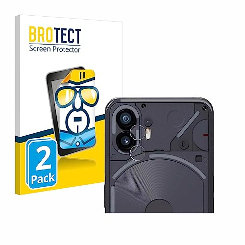 BROTECT Schutzfolie für Nothing Phone (2) | (NUR Kameraschutz) 2 Stück Transparenter Displayschutz Made in Germany Klare Displayschutz-Folie Clear Einfache Montage