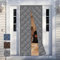 WTHYGB Cortina Aislante Magnética Para Puertas 95x190cm Gris Cortina Térmica Para Puerta De Invierno, Insonorizante Aislamiento Resistente Al Cortina Para balcón Habitación Con Aire Acondicionado.