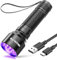 GEARLITE LED linterna de luz negra con 21 LEDs, mini lámpara UV con 395 nm, luz ultravioleta para geocaching, detector de orina de mascotas, manchas secas de perros y otras mascotas