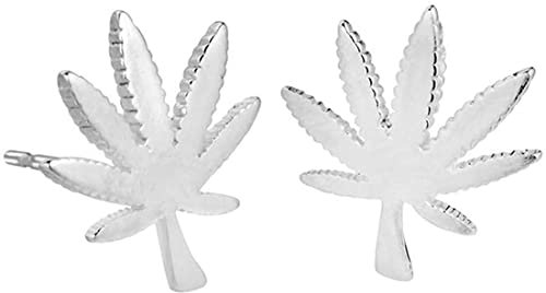 Sterling Silber Ahorn Weed Pot Leaf Ohrstecker Nützlich und modisch