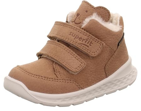 Superfit Mädchen und Jungen Ankle Boots Breeze, Kinder Stiefeletten, Weite: M IV, Booties, halbstiefel, Kurzstiefel, BRAUN (020), 27 EU