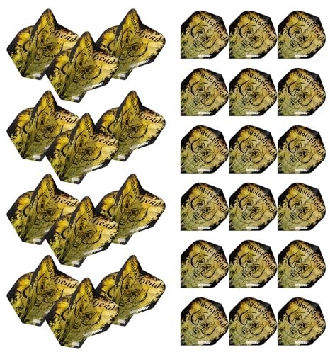 WINMAU Rock Legends Dart-Flights, 10 Sets pro Packung (insgesamt 30 Dart-Flights), erhältlich in verschiedenen Designs (Motorhead, Acid Splat)