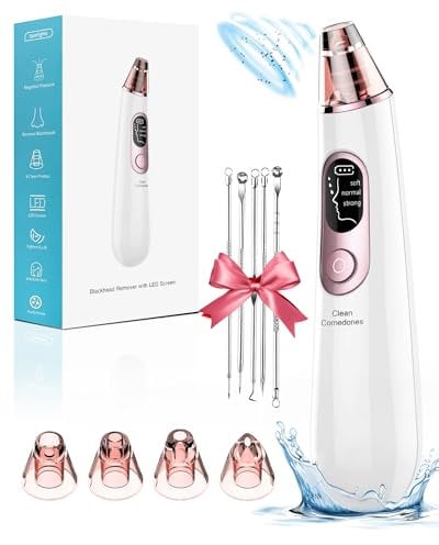 Mitesserentferner Porenreiniger Gesicht Porensauger Pickelentferner: Mitesser Sauger Porenreiniger 4 Saugköpfe 3 Modi USB-Laden Gesichtsreinigung Pickesauger Akne Entferner Gerät Blackhead Remover