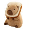 shownicer Plüschtier Capybara Kuscheltier Stofftier Kawaii Capybara Plüsch Kissen Spielzeug Plüsch Capybara Wurfkissen Geschenk für Kinder Mädchen 3+ Jahre (Brot, 35cm)
