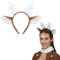JIEYAO Weihnachts Stirnband, Weihnachten Rentier Stirnbänder Hirsch Geweih Stirnband Plüsch Geweih Haarreif Antler Headband für Damen Kinder Reh Kostüm Kopfschmuck für Cosplay Karneval Party (B)