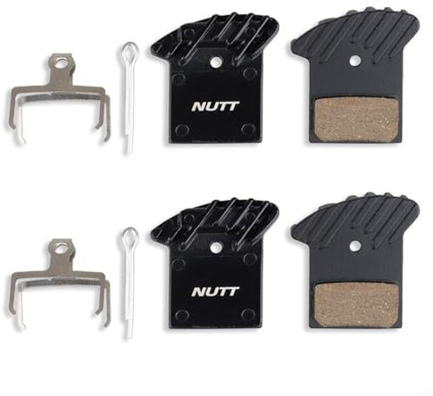 Zoegneer 2 Paar Mountainbike-Öl-Scheibenbremsbeläge, Bremskontrolle, Scheibenbremsbeläge für NUTT Mountainbikes mit Kühlfunktion