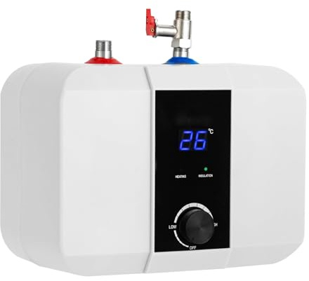 Warmwasserspeicher Boiler 6L Kleiner Druckfester Warmwasserspeicher Untertisch Boiler 1500W Elektro Warmwasserbereiter für die Küche
