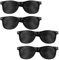 Duronge 4 Stück Lochbrille, Augentrainer Lochbrille, Schwarze Bequemer Rasterbrille Pinhole Glasses, Anti-ermüdungs-brille, Geeignet Männer Frauen