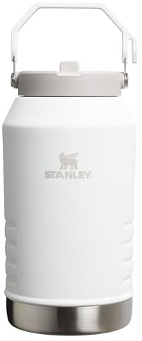 Stanley IceFlow 2.0 Flip Straw Jug with Handle 96 oz | Twist On Lid and Flip Up Straw | Leakproof for Travel and Sports | Insulated Stainless Steel | BPA-Free | Frost