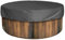 Housse De Protection Ronde pour Jacuzzi Housse De Protection pour Piscine Ou Spa Housse Étanche Et Portable Résistante À La Poussière Et Aux UV (Noir,215 * 70cm)