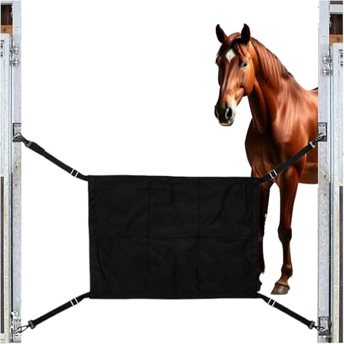 Phytress Horse Stall Guard | Door Guard for Horse Barns,Adjustable Straps Gate Frame for Farm Boarding Facilities Equestrian Centers Riding Stable Show Venues