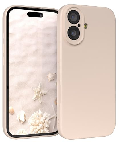 EAZY CASE - Silikonhülle für iPhone 17 Hülle Silikon Case Beige weich stoßfeste Handyhülle Schutzhülle mit Kameraschutz Dünn Premium Schutz Cover TPU Phone Bumper in Pastell Taupe Matt