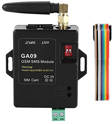 BuyWeek GSM Alarmanlage Haus, GA09 8 Kanal Eingang Kabellos GSM Alarmanlage | mit Intelligente SMS Alarm für Sicherheit zu Hause und Lager