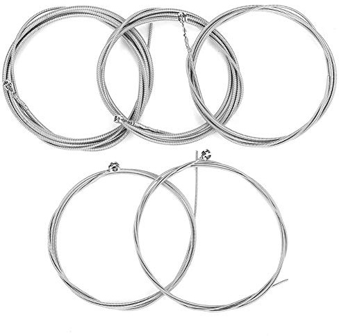KIMISS 5-teiliges E-Bass-Saiten-Set – 1 Mm, 1,4 Mm, 2, 2,5, 3, Langlebiges Zubehör für das Erlebnis Einer 5-saitigen Bassgitarre