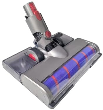 Compatible for Dyson V15,V11 V10 V8 V7 Vacuum Attachment Soft Roller Brush Head with Dust Detection Light with Water Tank Mop Pads