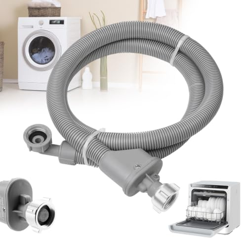 Tubo di ingresso Aquastop 2m Universale per Lavastoviglie, Aquastop Tubo di alimentazione per lavastoviglie, Attacco 3/4 di pollice, Tubo di sicurezza universale per lavatrici e lava-stoviglie