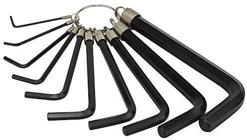 STANLEY - Juego de 10 llaves Allen