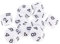 Sharplace 10 Stück DND Würfel für Rollenspiele, Polyedrische Würfel Dungeon and Dragons, Tischspielwürfel, 16 mm Acrylwürfel Puzzle Brettspielwürfel für Pathfinder DND RPG MTG D&D D10, Weiß