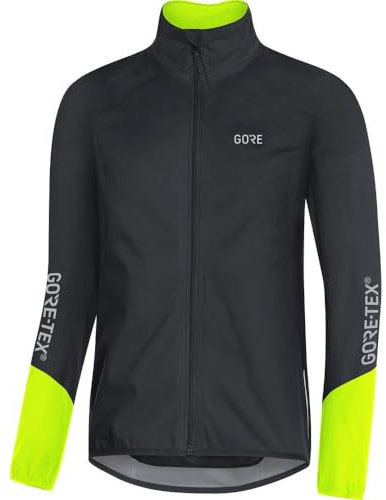 GORE Wear C5 Herren Fahrrad-Jacke GORE-TEX, XXL, Schwarz/Neon-Gelb