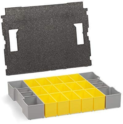 L-BOXX 102 Insetboxen-Set Bosch Sortimo | B3 Einsätze mit | Erstklassige Sortierboxen für Kleinteile | Ideale Sortierbox Schrauben klein