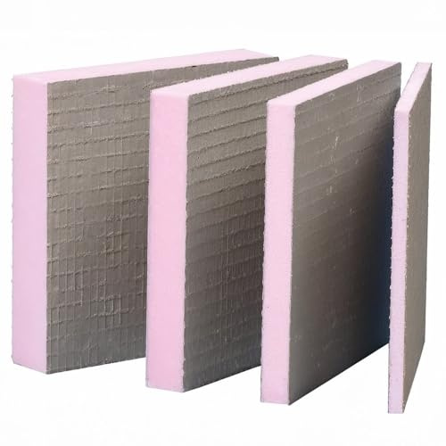 doitBau XPS-Bauplatten 9 Stück (6,48 m²) – 120 × 60 × 2,0 cm – Fliesen- & Entkopplungsplatte aus Hartschaum – beidseitig spezialbeschichtet – extrem druckfest ca. 380 kPa – für Innen- & Außenbereich