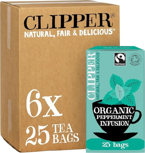 Clipper Organic Fairtrade Peppermint Infusions Tea 6 x 25 Teabags