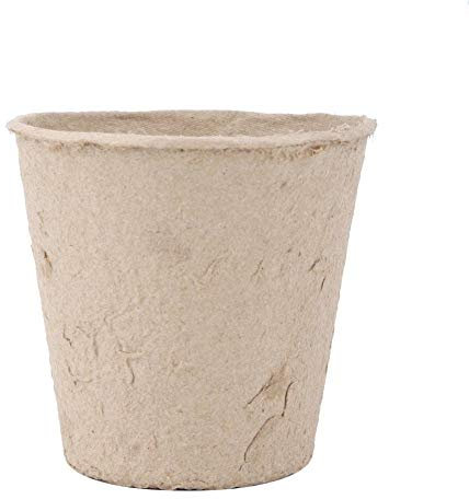 AUNMAS 50 Stücke Runde Mini Blumentöpfe Abbaubare Pulp Torf Topfpflanze Kindergarten Tasse Garten Liefert 8 * 8 cm