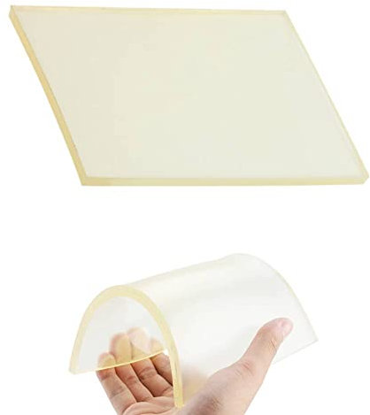 Leather Stamping Mat 7.87 x 5.91 x0.31in Leather Rubber Board Silent Cutting Hole Mat Mute Rubber Pad Punch Stamping Tool for DIY Crafts and Sewing