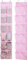 MISSLO Kids Over the Door Hanging Shoe Storage Narrow Shoe Organiser Rack with 12 Mesh Pockets Door Organizer for Girl Women Men Baby for Nursery Bathroom Closet Holder Hanger, 2 Packs, Pink