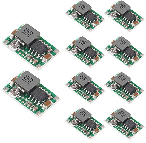 10Pcs Mini360 Buck Converter 3A DC-Spannungsregler Step-Down-Leistungswandlermodul 4,75-23 V zu 1,0-17 V DC-DC-Spannungsregler 3A Netzteil für tragbare Heimwerker-Kommunikationsgeräte