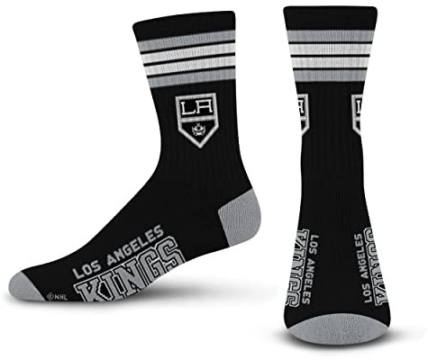 For Bare Feet Unisex-Erwachsene 4 Streifen Deuce NHL Crew-Socken, Team-Farbe, Medium