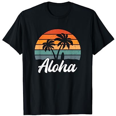 Aloha Hawaii-Insel Hawaii Shirt Surf Beach Palme T-Shirt